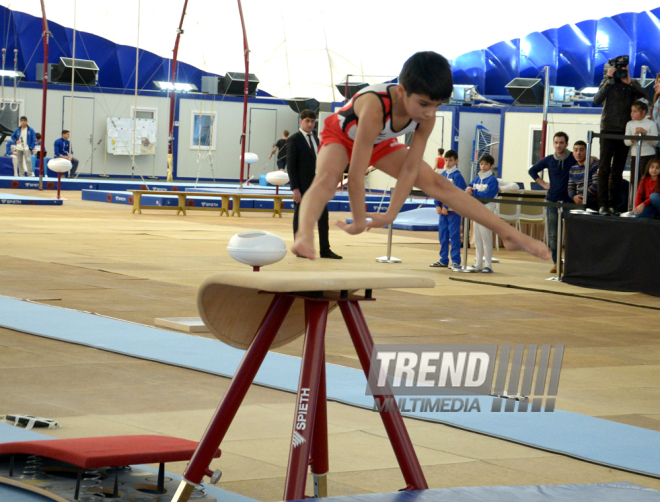 Bakıda kişi idman gimnastikası üzrə çoxnövçülükdə yarışlar başlayıb. Azərbaycan, 5 dekabr 2015